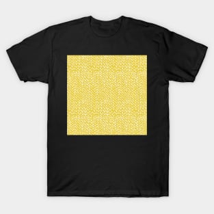 Hand Knit Yellow T-Shirt
